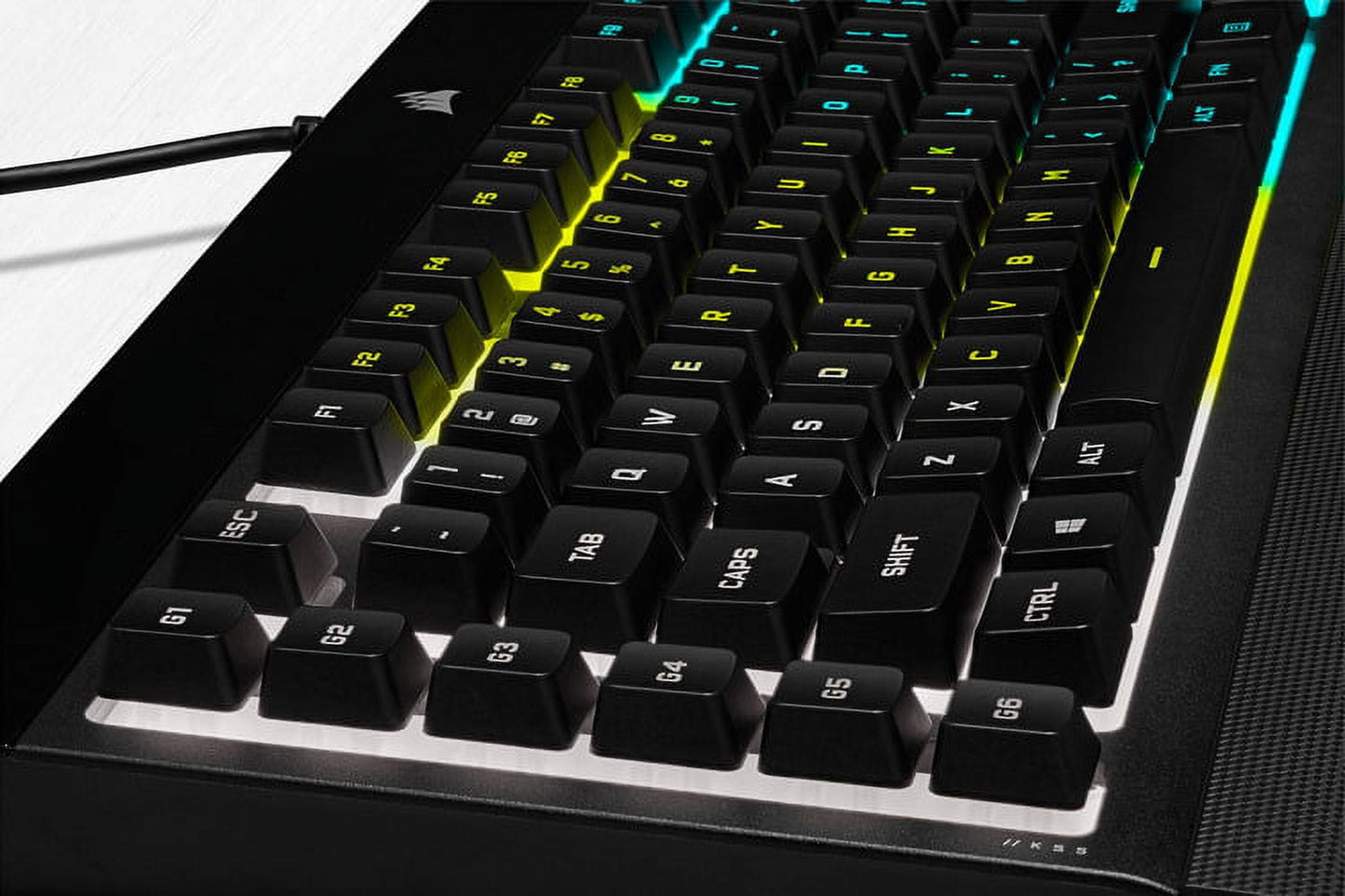 Corsair K55 RGB Pro Gaming Keyboard - Dynamic RGB Backlighting, Six Macro Keys with Elgato Stream Deck Software Integration