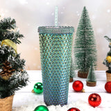 Holiday Time 26 Ounce Plastic Iridescent Double Wall Tumbler