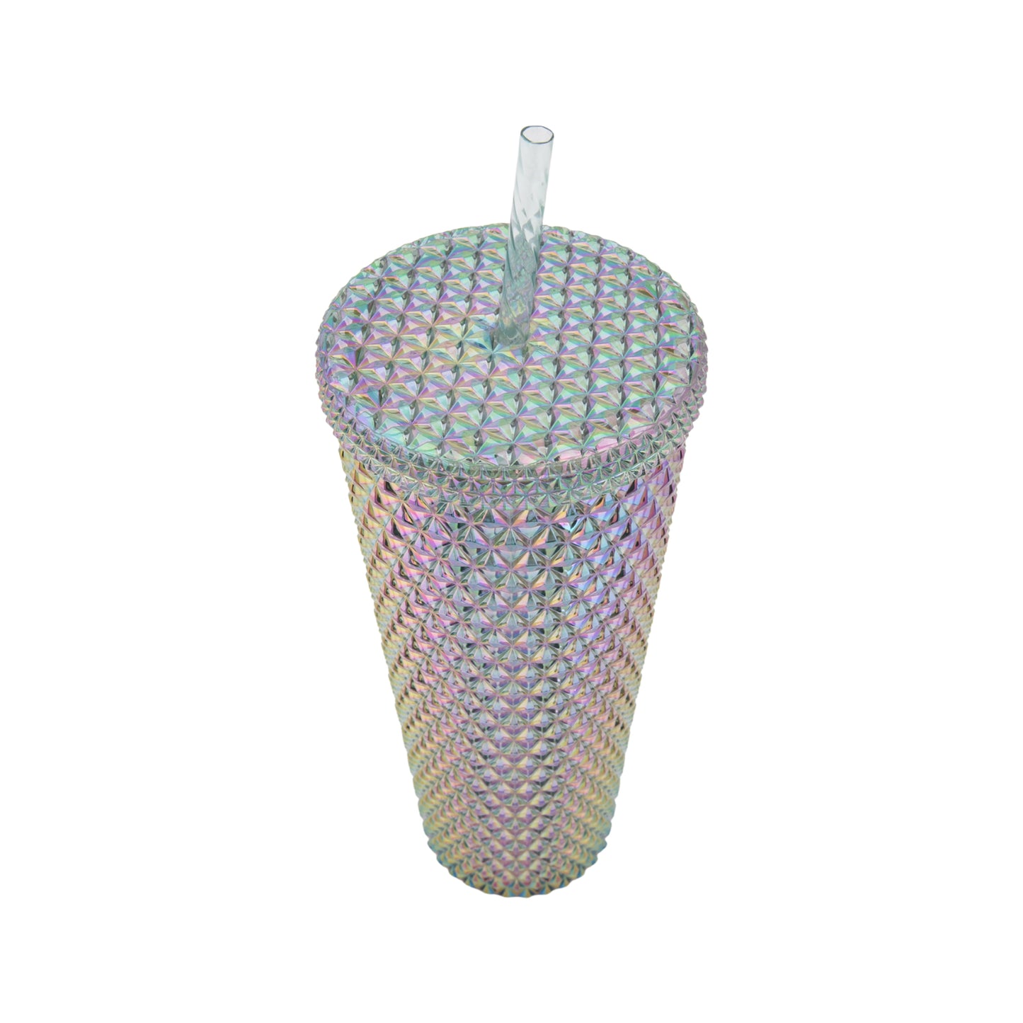 Holiday Time 26 Ounce Plastic Iridescent Double Wall Tumbler